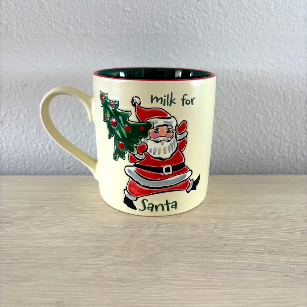 Eli + Ana MILK FOR SANTA Christmas Ceramic Mug Eli and Ana